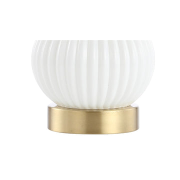 Daphne 20" Ribbed Metal/Glass LED Table Lamp